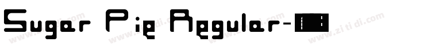 Sugar Pie Regular字体转换